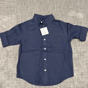 Janie and jack boys linen shirt. NWT
